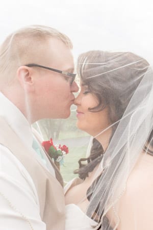 Wedding Photograph of a Bride and Groom at Blackberry Lane in Rockingham VA