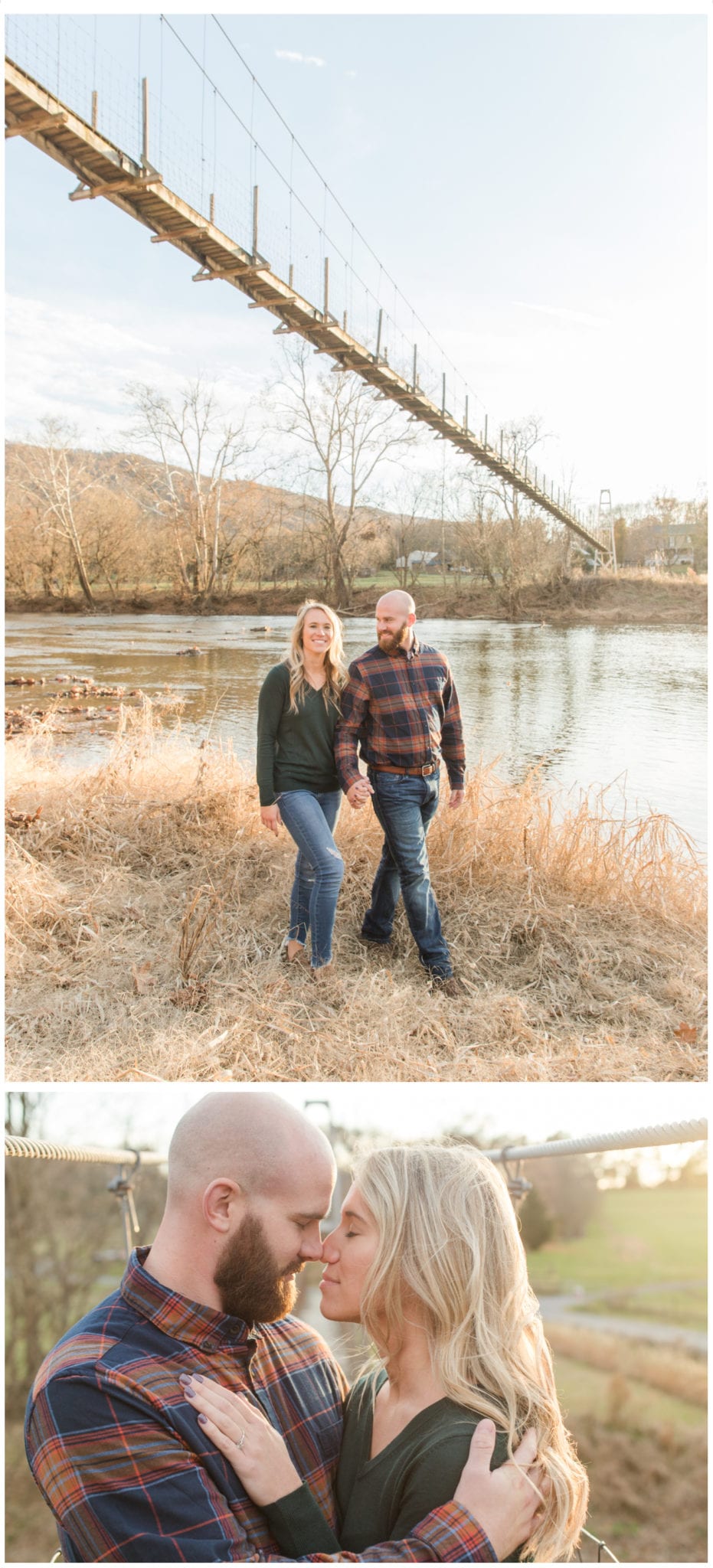 coupole portrait Fall-strausburg romantic engagement-session Deer Rapids suspension bridge coupole portrait Fall-strausburg romantic engagement-session Deer Rapids suspension bridge