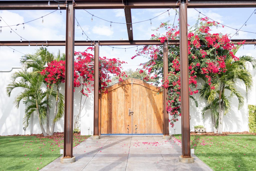 Venue 650- Wedding Venue in Winter Haven Florida outdoor garden flowers beams Mary Anna Photography