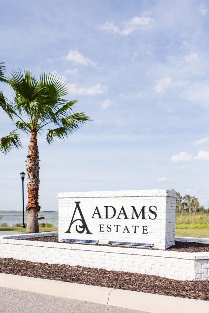 Entry drive to Adam's Estate very nearby to Lakeland Florida